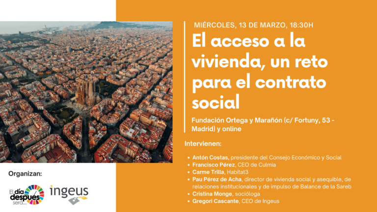 El acceso a la vivienda, un reto para el contrato social